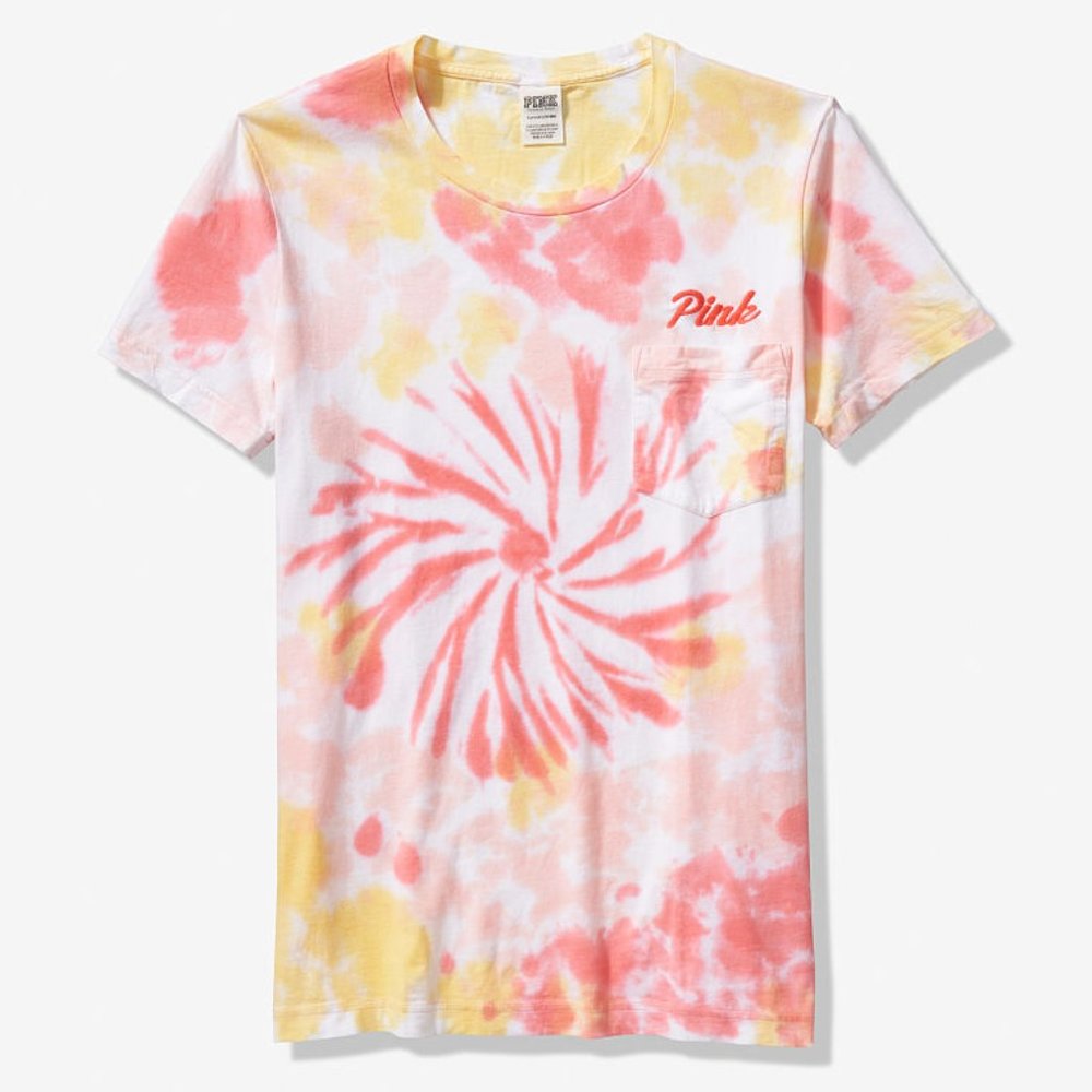 VICTORIA'S SECRET PINK SHORT SLEEVE CAMPUS TEE